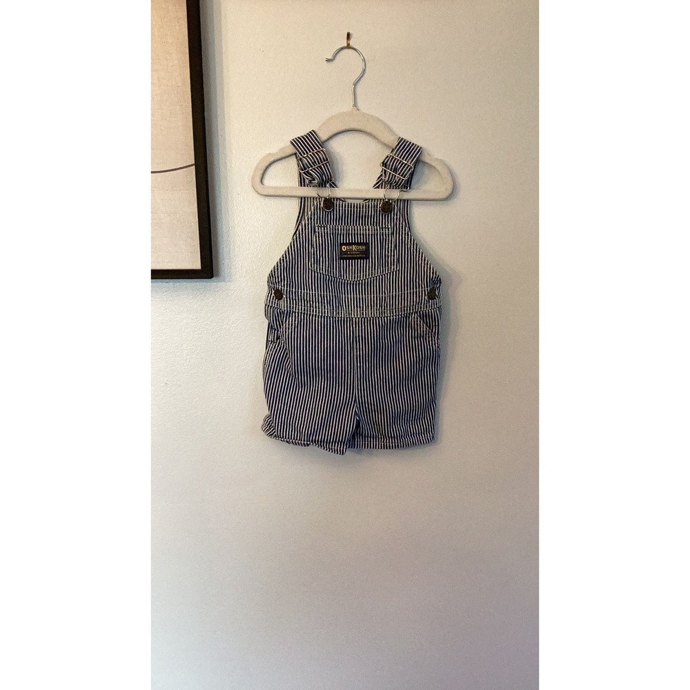 2T pinstripe shortalls Vintage osh kosh #0140